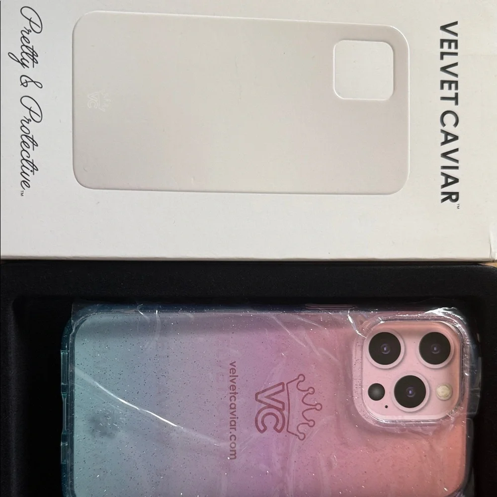 Velvet Caviar Ombre Stardust Glitter iPhone 13 Pro Case - NEW IN BOX** - Picture 2 of 6